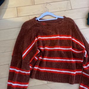 Orange striped sweater brandy melvile